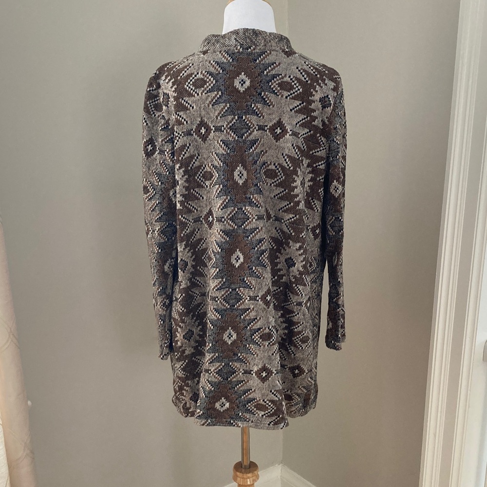Only - Brown Aztec Patterned Cardigan - Picture 3 of 5